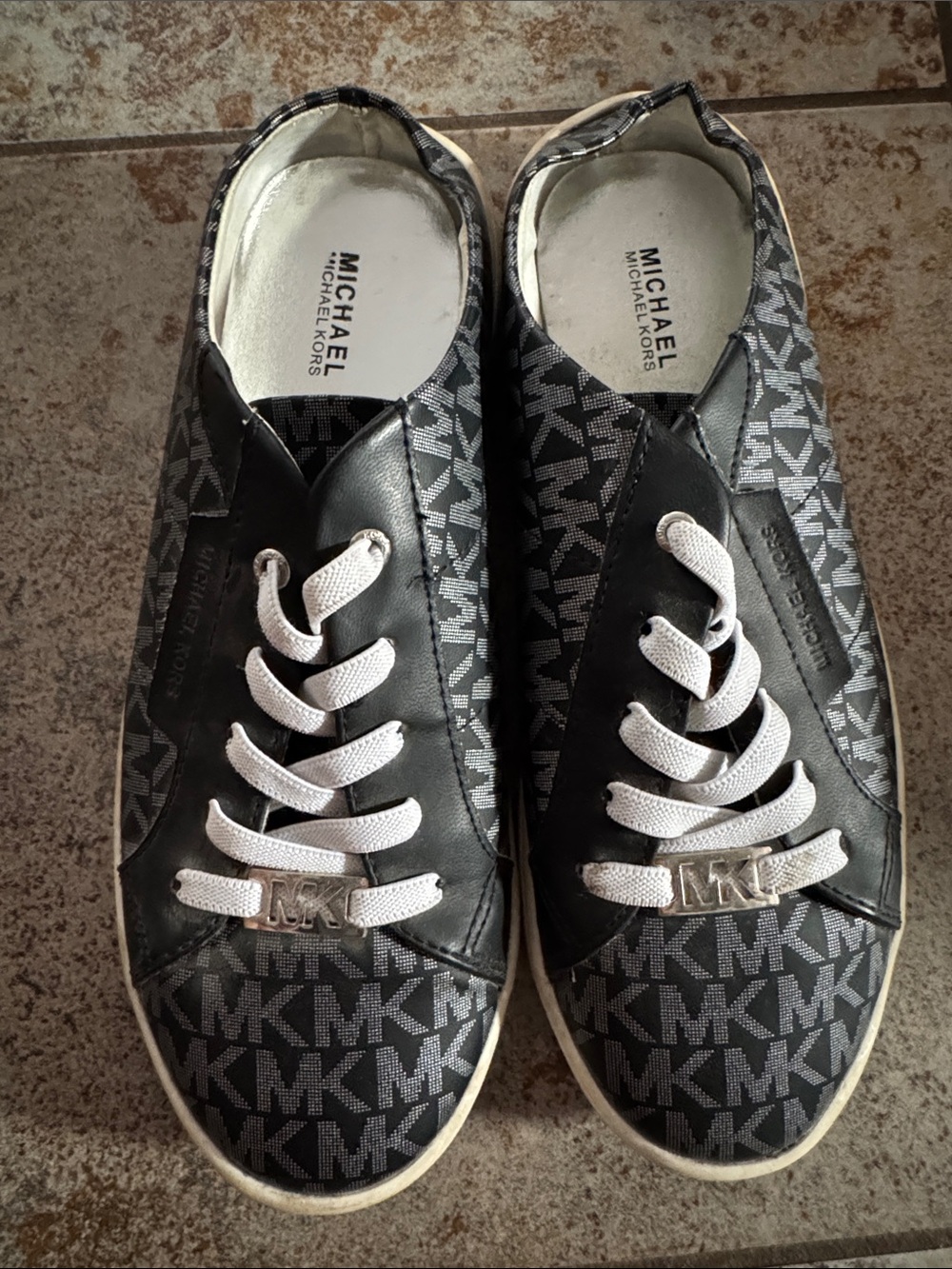 Michael Kors MK Logo Kids Slip-On Sneakers